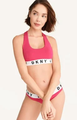 DKNY Biustonosze Sportowe - bawełniany biutonoz top DK4519
