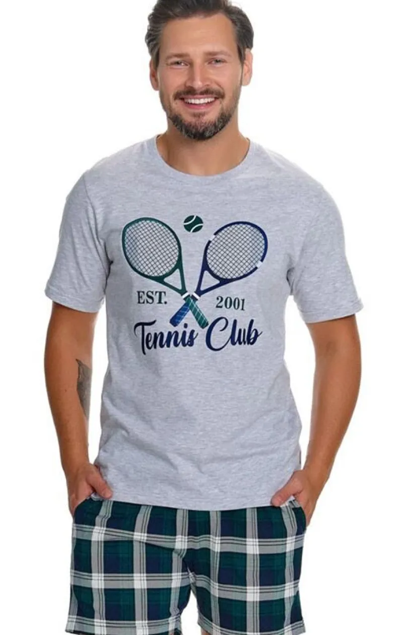 Męskie Doctor Nap Piżamy Męskie - bawełniana piżaa ęska PB.7401.TENNIS