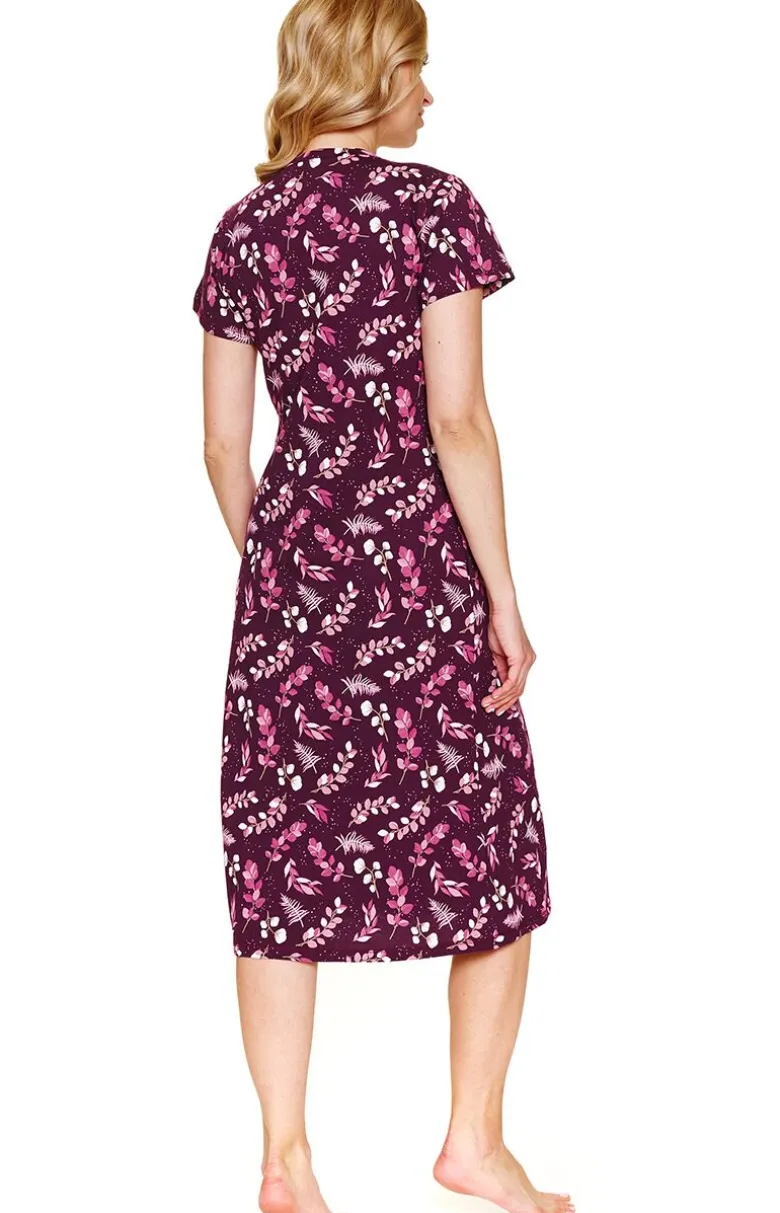 Doctor Nap koszula nocna damska TM.4119.BURGUNDY