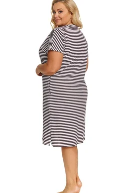 Doctor Nap koszula nocna w paseczki plus size TB.7470
