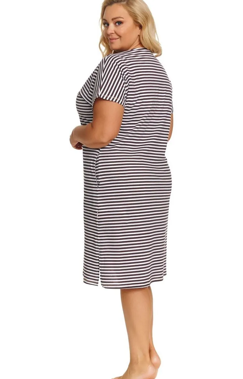 Doctor Nap koszula nocna w paseczki plus size TB.7470