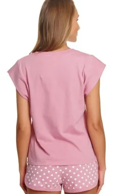 Damskie Doctor Nap Piżamy Damskie Krótkie|Bielizna Homewear - piżaa daka ze podenkai w erca P.7457.HEART