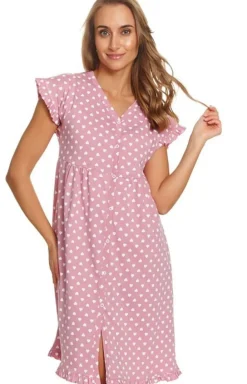 Damskie Doctor Nap Koszule Nocne Damskie|Koszula Nocna Rozpinana - rozpinana kozua nocna w erca TCB.7455.HEART