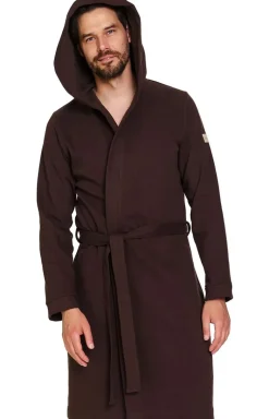 Doctor Nap szlafrok męski z kapturem SMW.7332.BROWNIE