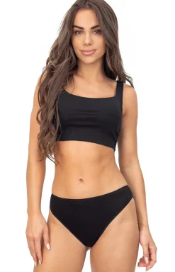 Damskie Donna Figi, Stringi, Panty|Figi Damskie - czarne figi dakie z koronką 216