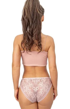 Damskie Donna Figi, Stringi, Panty|Figi Damskie - figi dakie z średni tane różowe 233