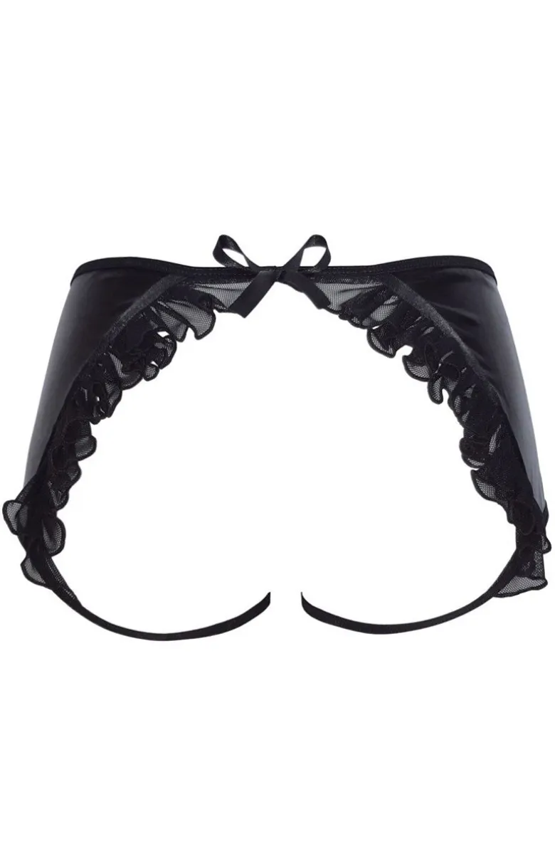 Doris metalic black szorty