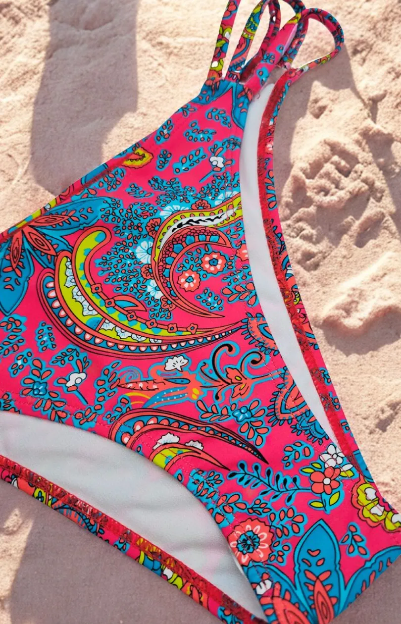 Damskie PURE SIN Stroje Kąpielowe Dwuczęściowe|Bikini Damskie - Dół troju kąpieowego PINK FOWER