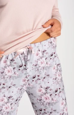 Damskie Momenti per me Bielizna Plus Size|Ciepłe Piżamy - Długa piżaa daska argarita