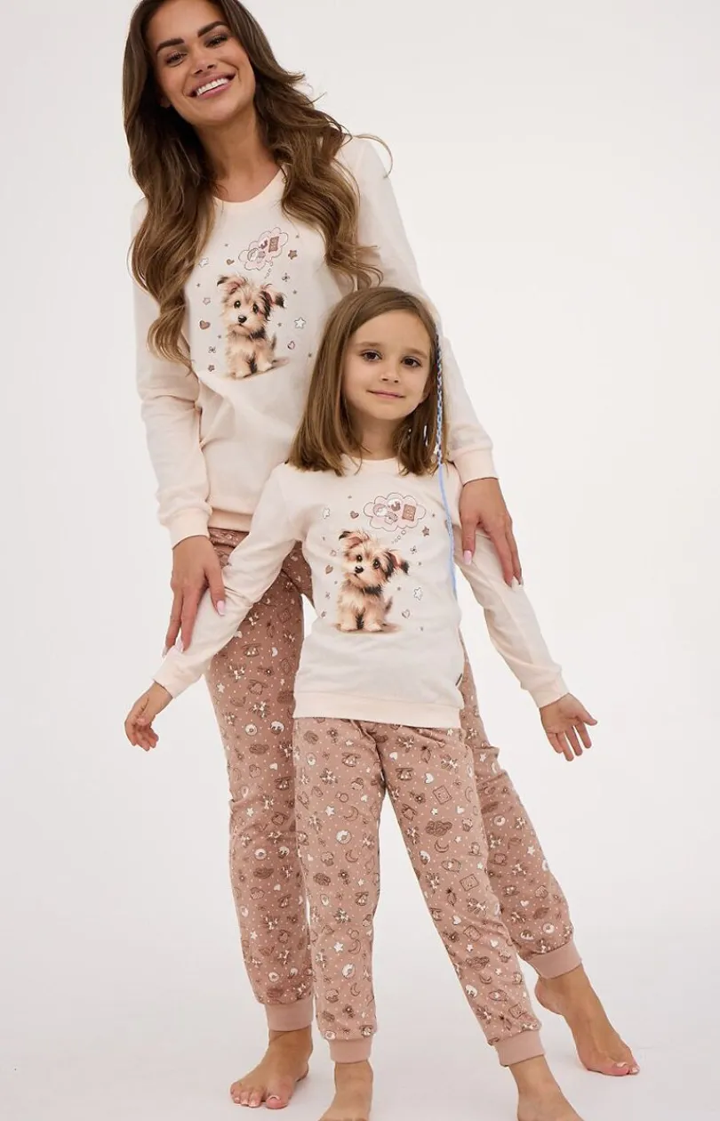 Damskie Cornette Ciepłe Piżamy|Piżamy Damskie - Długa piżama damska 671/431 Sweet Dog