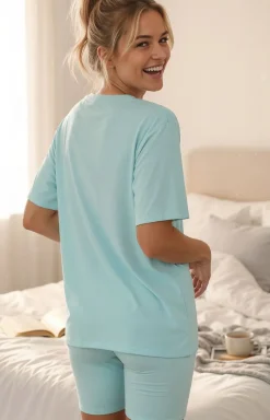 Damskie Passion Piżamy Damskie Krótkie|Bielizna Homewear - Dwuczęściowa piżaa daka janozieona UXEFY