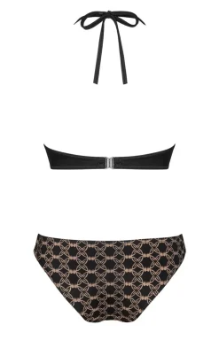 Damskie LivCo Corsetti Fashion Stroje Kąpielowe Dwuczęściowe|Bielizna Plus Size - Dwuczęściowy trój kąpielowy w kolorze czarnym Hikari