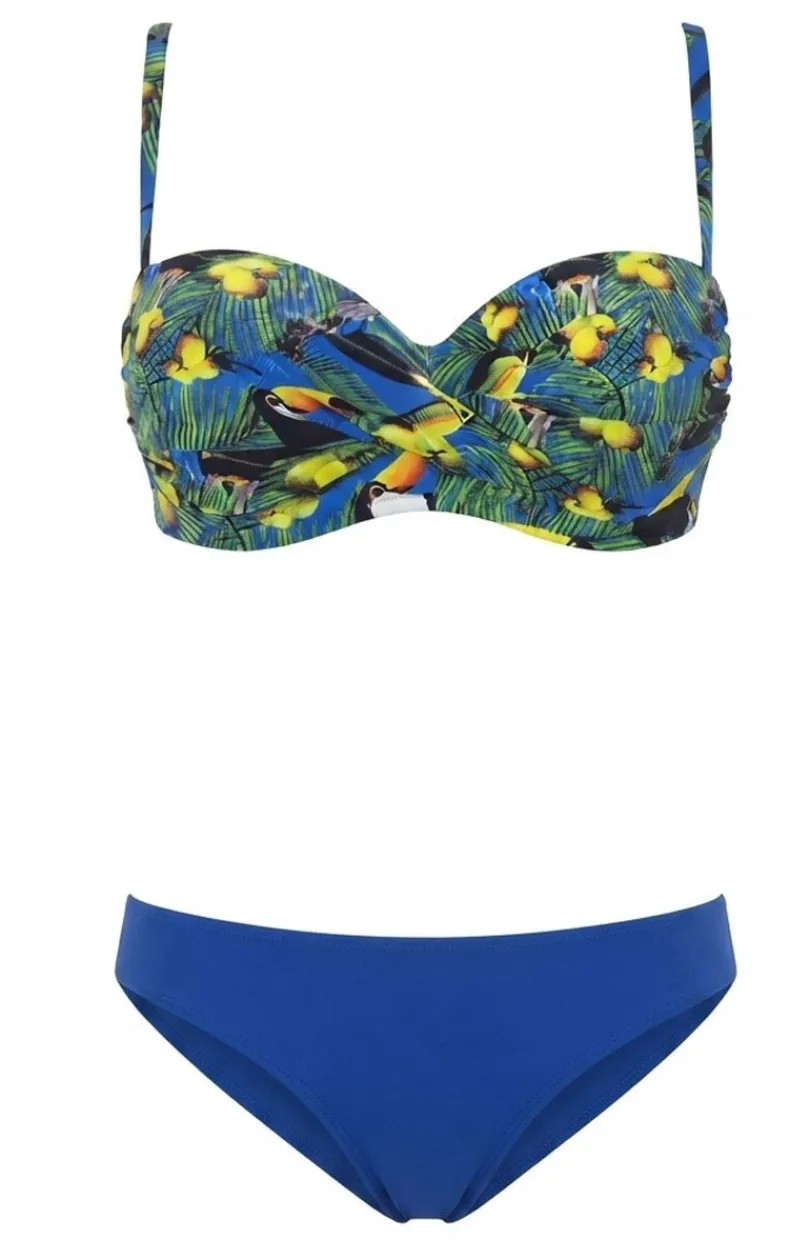 Damskie Etna Stroje Kąpielowe Dwuczęściowe|Bielizna Plus Size - Dwuczęściowy strój kąpielowy z odpinanymi ramiączkami Alice-23/W P15