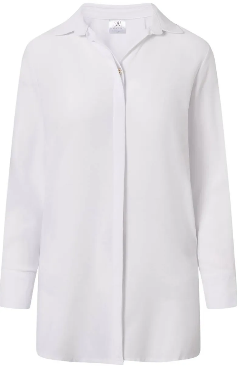 Elegancka biała koszula nocna oversize Bella