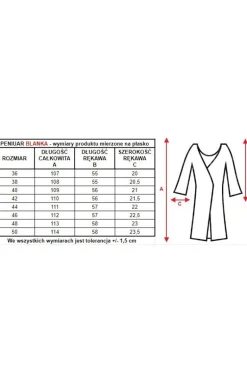 Elegancki peniuar damski zapinany burgundowy Blanka