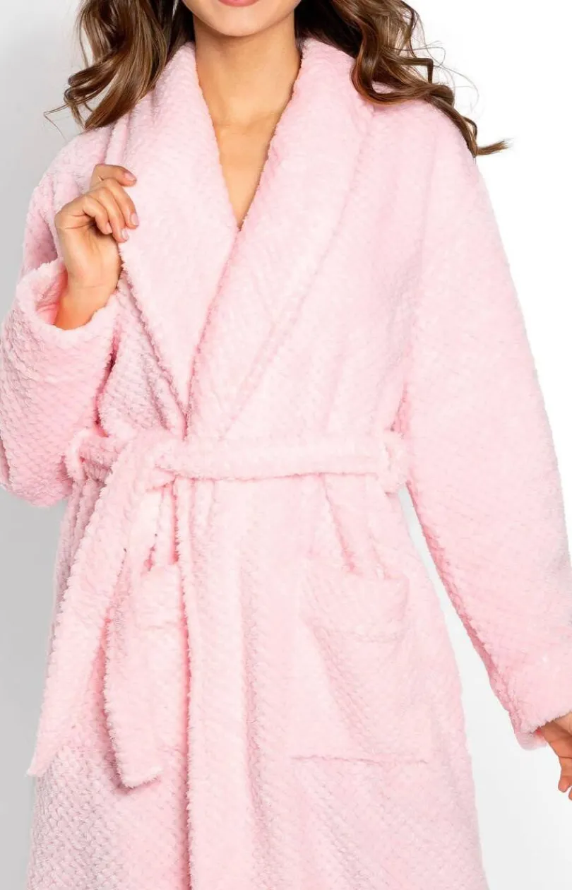 Damskie Momenti per me Szlafroki I Peniuary|Bielizna Homewear - Elegancki szlafrok damski długi Rosie Long