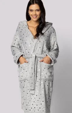 Damskie Envie Szlafroki I Peniuary|Szlafroki Damskie - szlafrok damski z kapturem plus size Star