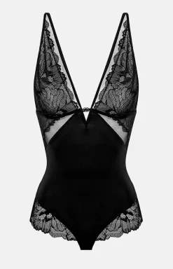 Esotiq bawełniane body czarne Heilo 41114-99X