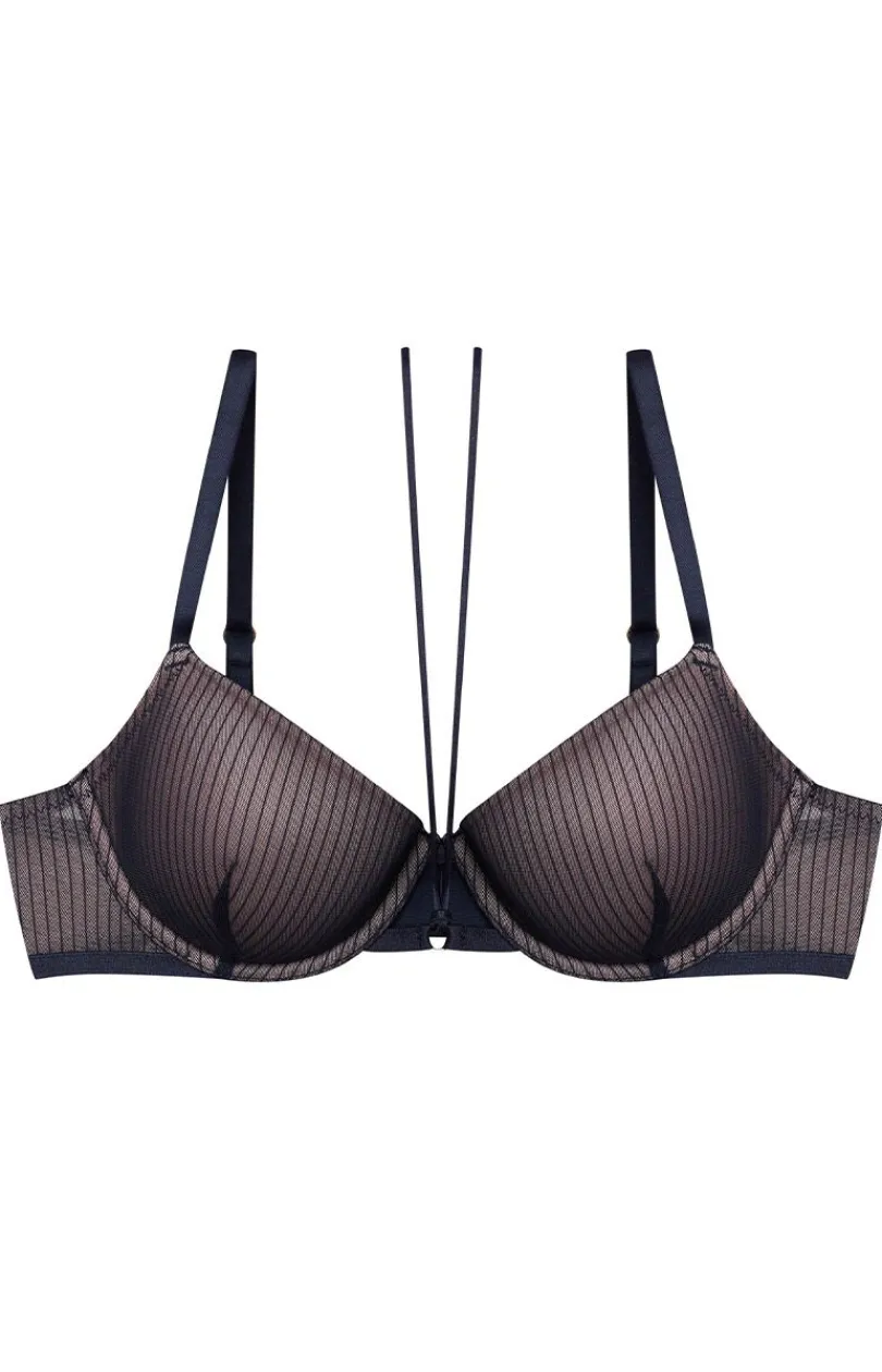 Esotiq Biustonosze Push-Up|Stringi Z Koronką - biustonosz push-up Brittany 42540-61X