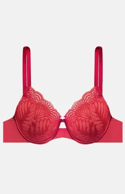 Esotiq Biustonosze Push-Up - biustonosz push-up czerwony Isabelle 41021-33X