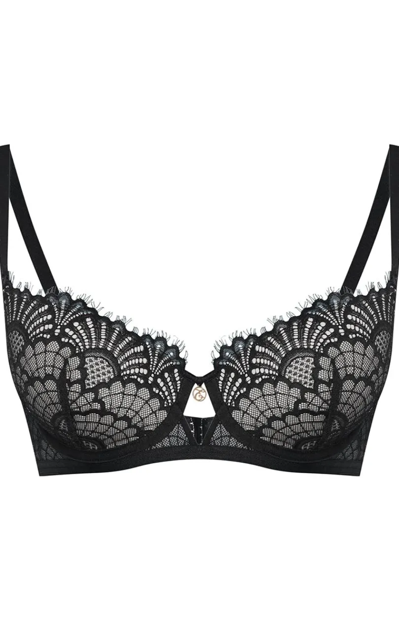 Esotiq Biustonosze Push-Up|Stringi Z Koronką - biustonosz push-up koronkowy Saray 39545-61X