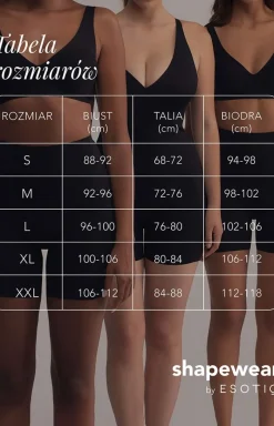 Esotiq Biustonosze Push-Up|Biustonosz Z Pasków - biustonosz push-up z odpinanymi ramiączkami Silky 43939-99X