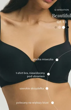 Esotiq Wszystkie Biustonosze...|Biustonosze - biustonosz usztywniany Q1.13 Beautiful 43305-80X