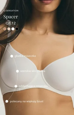 Esotiq Wszystkie Biustonosze...|Biustonosze - biustonosz usztywniany Q1.12 Spacer 43301-01X