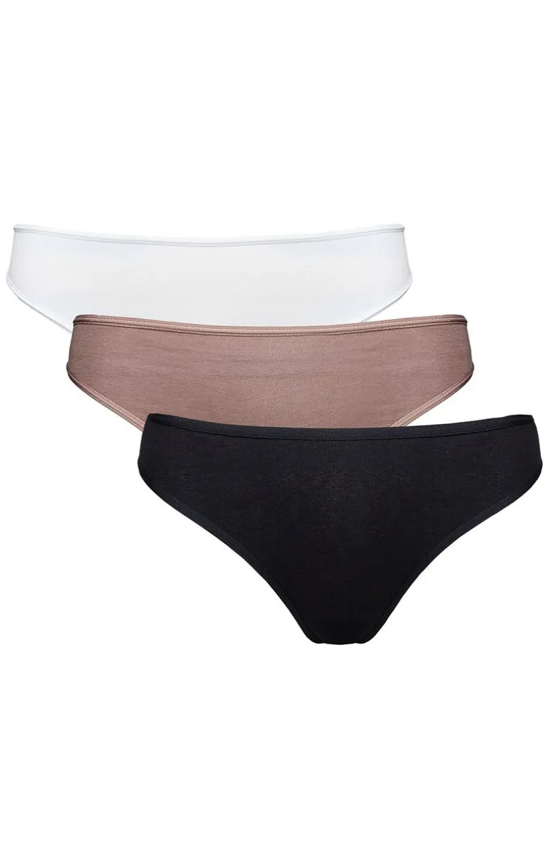 Esotiq 3-pack stringi damskie Sol-Sol 44295-K001