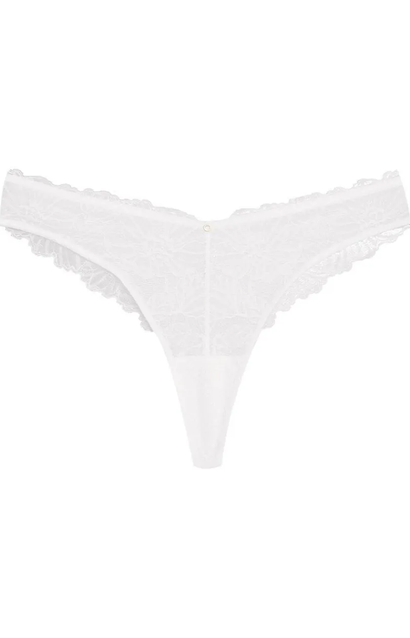Damskie Esotiq Stringi Z Koronką|Stringi Damskie - stringi damskie białe Briana 42345-00x