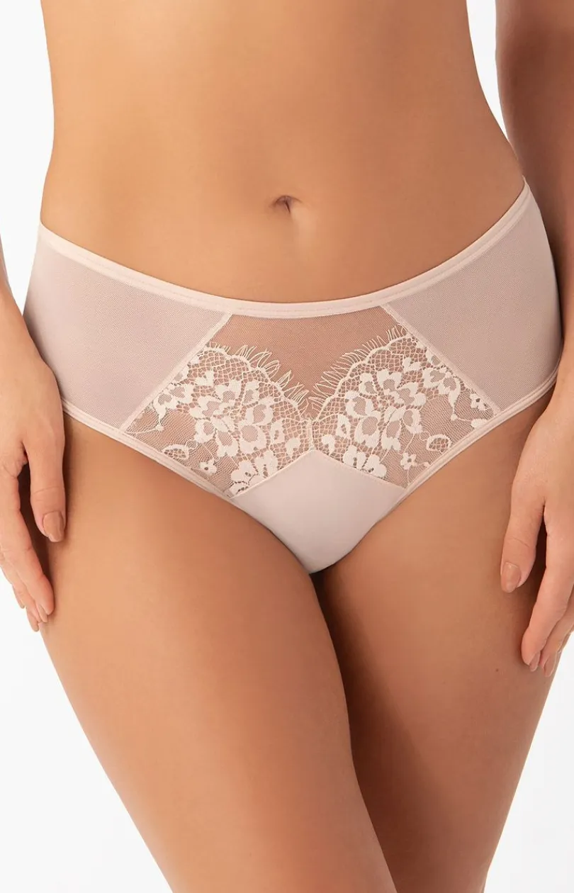 Damskie Gorsenia Brazyliany Damskie|Figi Brazylijskie - Figi brazyliany w kolorze bezowym Alicante K649