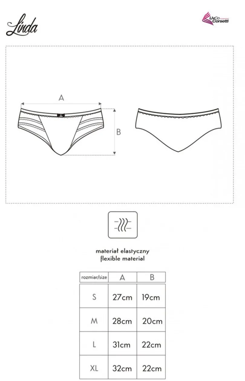 Damskie LivCo Corsetti Fashion Figi, Stringi, Panty|Figi Damskie - Figi damkie białe Linda LC 6064