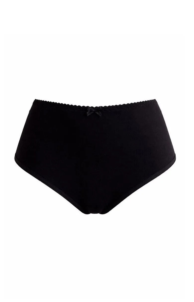 Figi damskie brazyliany czarno-czerwone Collins