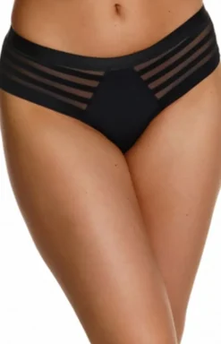 Figi damskie czarne 2412