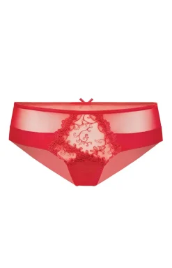 Damskie Le Vernis Figi Hipster|Panty Damskie - Figi dakie hipter czerwone Roance V-Z20