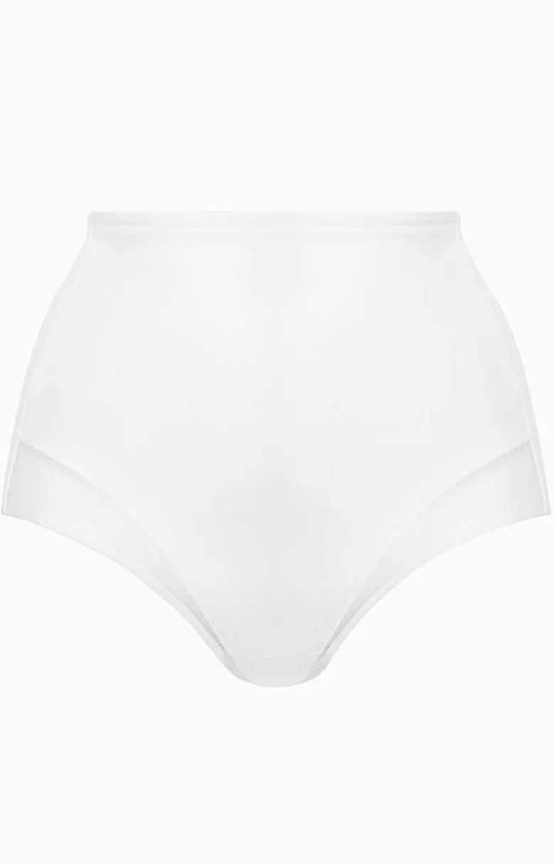Figi damskie modelujące białe z wysokim stanem Sibilla Microshape