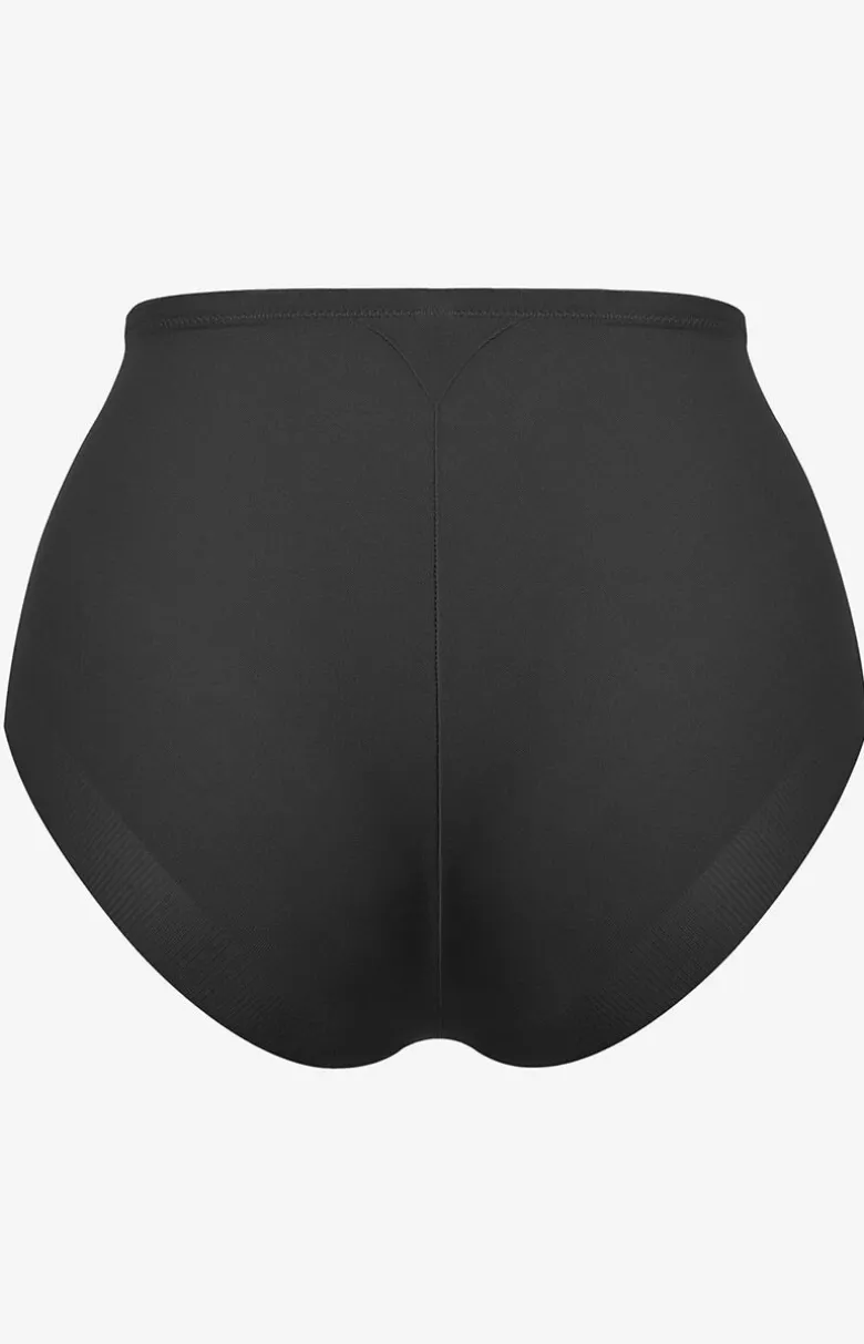 Figi damskie modelujące czarne z wysokim stanem Sibilla Microshape