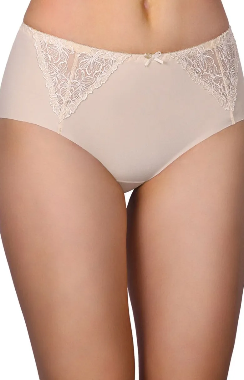 Figi damskie wysokie beżowe 58
