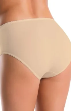 Figi damskie wysokie cieliste Classico 148
