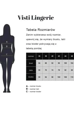 VISTI Figi Koronkowe - Figi damskie z koronką czarne Klara