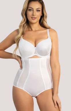 Damskie Unikat Bielizna Wyszczuplająca|Figi Modelujące - Figi dakie z wyoki tane białe Fiona