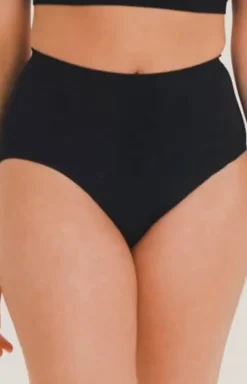 Damskie Gabriella Majtki Z Wysokim Stanem|Figi Modelujące - Figi modelujące z szeroką gumką czarne Shapewear S1211