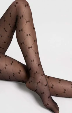 Fiore rajstopy damskie z motywem kokardek RIBBON 20 DEN