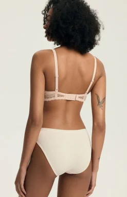 Gładki biustonosz push-up z odpinanymi ramiączkami beżowy Julietta 23444-80X