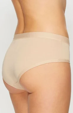 Damskie Miss Fabio Figi, Stringi, Panty|Figi Bawełniane - Gładkie figi dakie beżowe 50/9-90/18