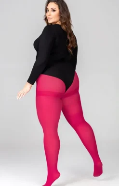 Mona Queen Size Rajstopy Klasyczne|Rajstopy Plus Size - Gładkie rajstopy damskie plus size Elisabeth 0 DEN 3D