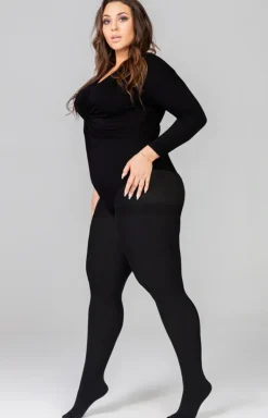 Mona Queen Size Rajstopy Klasyczne|Rajstopy Plus Size - Gładkie rajstopy damskie plus size Elisabeth 0 DEN 3D
