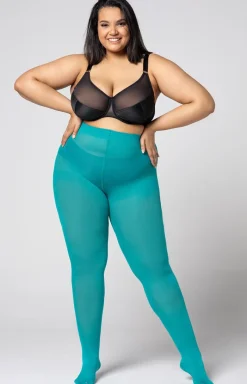 Mona Queen Size Rajstopy Klasyczne|Rajstopy Plus Size - Gładkie rajstopy damskie plus size Elisabeth 0 DEN 3D