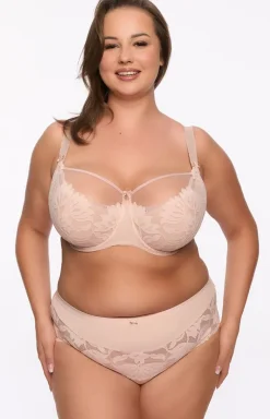 Gaia biustonosz półusztywniany semi-soft różowy Keto 1134 Maxi