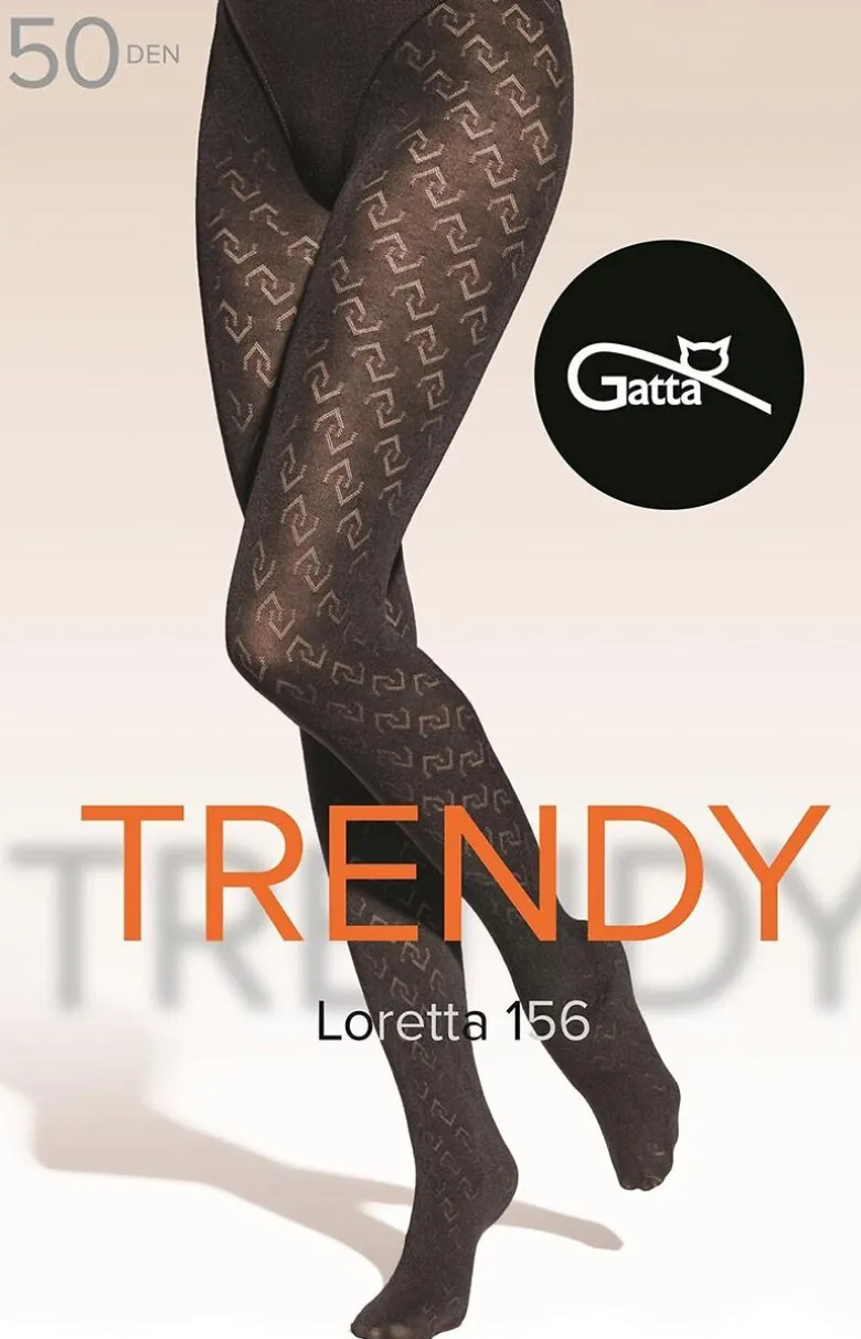 Gatta rajstopy damskie czarne plus size 5 Loretta wz.156 50 DEN